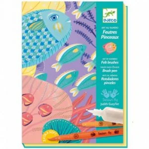 Djeco Feutres Pinceaux Art Au Numéro Sous La Mer 1 Djeco Feutres Pinceaux Art Au Numéro Sous La Mer