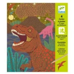 Djeco Cartes à Gratter Le Règne Des Dinosaures