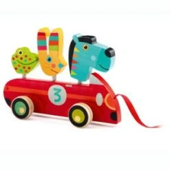 Djeco Jouet à Tirer : Zebra & Co