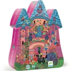 Djeco Puzzle Silhouette: Château Féerique 54 Pièces