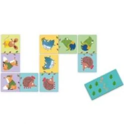 Djeco Dominos Des Animaux Multicolore