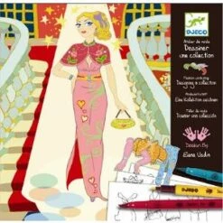 Djeco Atelier De Mode Dessiner Des Robes De Soirée