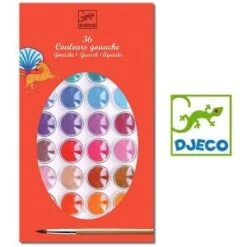 Djeco Peinture - Gouache : 36 Couleurs