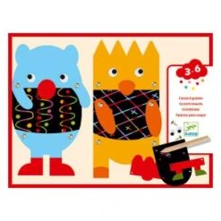 Djeco Cartes à Gratter : Gratte Les Petits Monstres