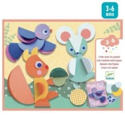 Djeco Kit Créatif - Créer Avec Du Papier - Ronds Et Ronds