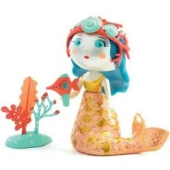 Djeco Figurine Sirène Aby & Et Son Poisson Blue