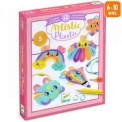 Djeco Kit Créatif Enfant - Porte-clefs Kawaï - 5 Pcs