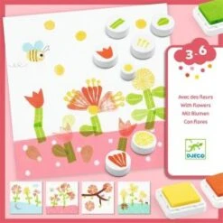 Djeco Coffret Tampons : Avec Des Fleurs