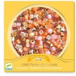 Djeco Coffret Perles Alphabet, Or