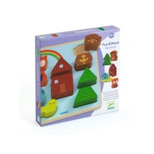 Djeco Puzzles Relief - Puzz & Match Rainbow 1 Djeco Puzzles Relief - Puzz & Match Rainbow