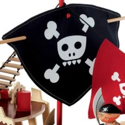 Ze Pirat Boat - Bateau Pirate Djeco En Bois -Djeco bateau pirates arty toys 3