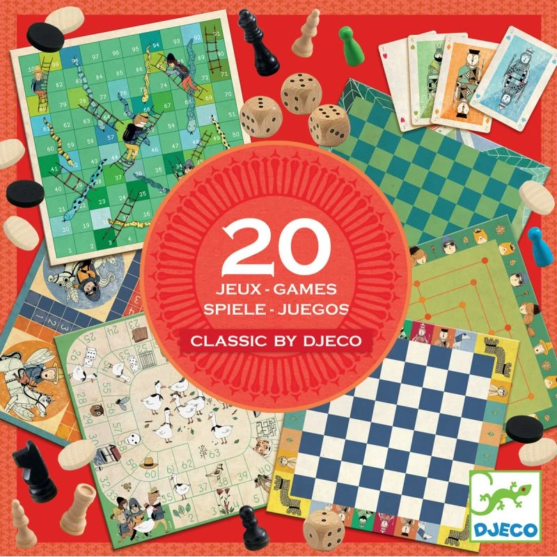 Classic Box 20 Jeux - 6 Ans+ - Djeco 1 Classic Box 20 Jeux - 6 Ans+ - Djeco