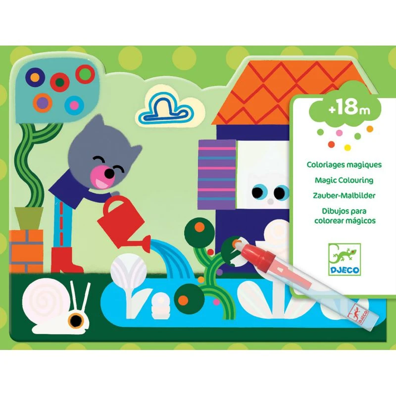 Djeco Coloriage à L'eau - Caché Dans Le Jardin 1 Djeco Coloriage à L'eau - Caché Dans Le Jardin