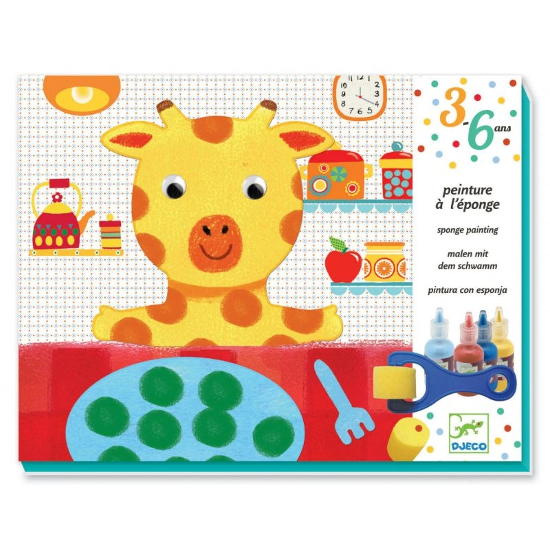 Djeco Peinture à L'éponge : Les Aventures Des Doudous 1 Djeco Peinture à L'éponge : Les Aventures Des Doudous