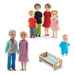 Petit Pack Famille De Poupées Djeco Thomas & Marion
